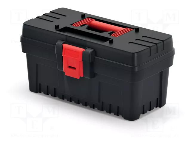 Chest; tool case; black; polymer; DARK; 360x193x186mm; 10kg KISTENBERG KDR4020N