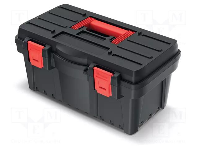 Chest; tool case; black; polymer; DARK; 476x258x226mm; 12kg KISTENBERG KDR5025N
