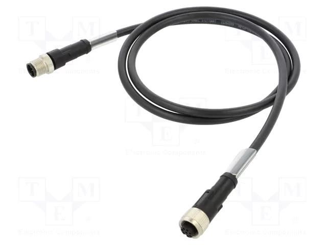 Cable: for sensors/automation; M12; PIN: 8; 1m; plug; 30VDC; 30VAC LAPP 22260099