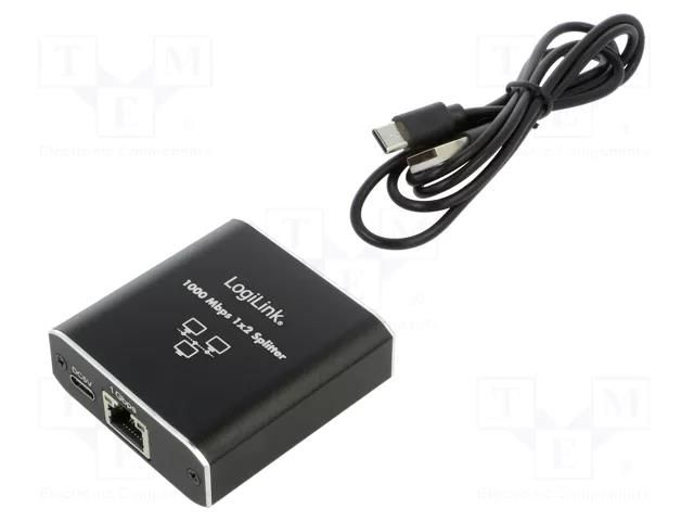 Switch Ethernet; RJ45 socket x3,USB C socket; PnP,PoE (PoE) LOGILINK NS0011