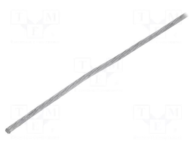Braids; Shape: round; Øcore: 3.1mm; KDYO; 50m; copper strand CONNECT KDYO-0040-10
