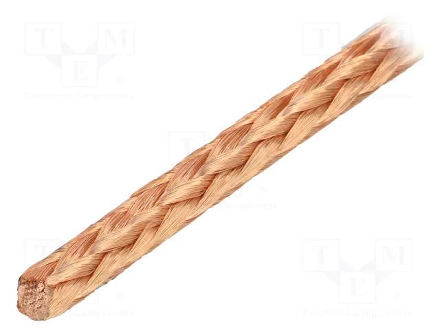 Braids; Shape: round; Øcore: 2.4mm; STYO; 50m; copper strand,RDS CONNECT STYO-0250-10