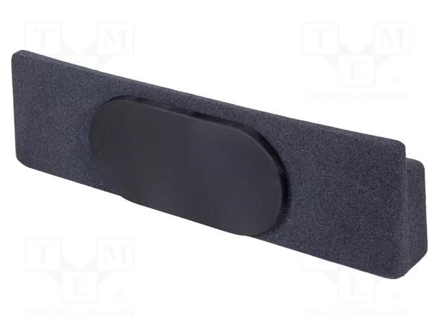 Car loudspeaker enclosure; MDF; black melange; 200mm; Porsche BASSER OBGL.PORSCHE.03