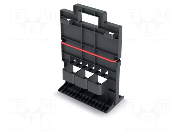 Cargo tool tray; black; MODULAR SOLUTION; 304x85x333mm KISTENBERG KMS2530US