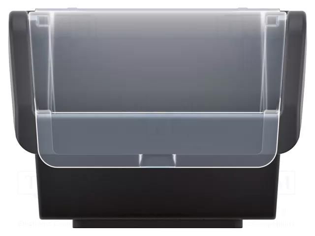 Container: cuvette; black; with a lock; 230x160x120mm; TRUCK PLUS KISTENBERG KTR23F-S411