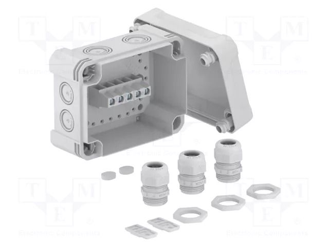 Enclosure: junction box; X: 151mm; Y: 167mm; Z: 87mm; polycarbonate OBO BETTERMANN OBO-2005226