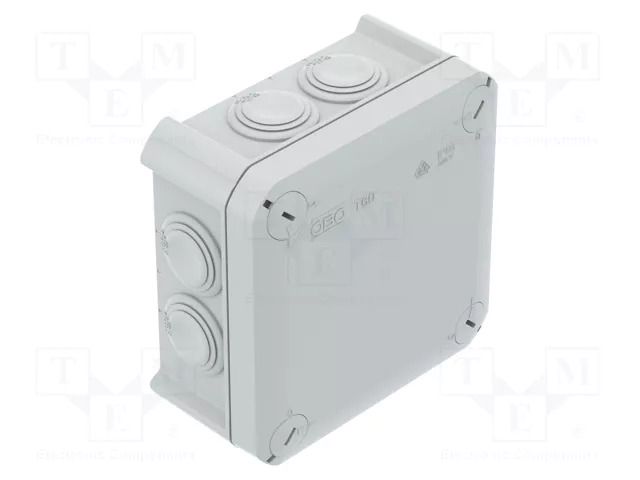 Enclosure: junction box; X: 114mm; Y: 114mm; Z: 57mm; IP66 OBO BETTERMANN OBO-2007339