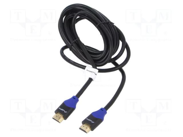 Cable; HDMI plug,both sides; PVC; 3m; black; HDMI 2.0; 30AWG; box LANBERG CA-HDMI15CU-0030BK