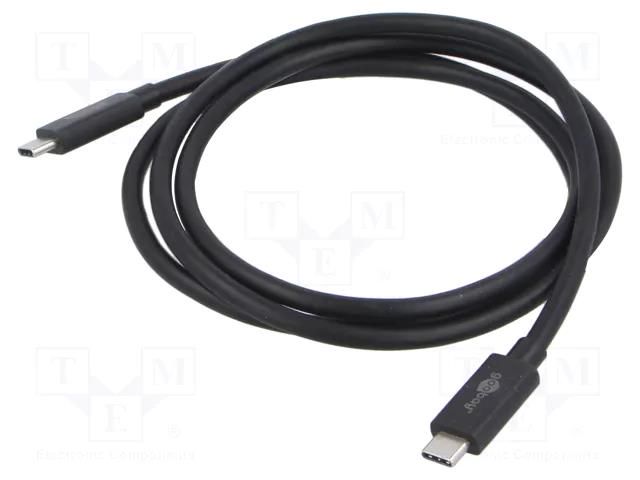 Cable; Thunderbolt 3,Thunderbolt 4,USB 2.0,USB 4.0; 1.2m; black Goobay GOOBAY-74376
