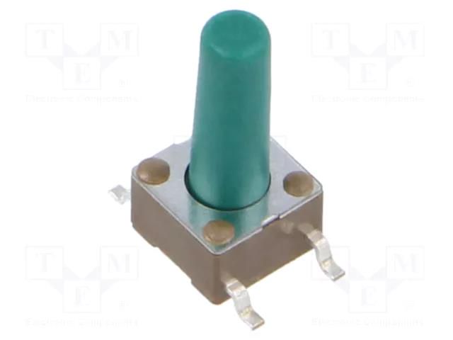 Microswitch TACT; SPST-NO; Pos: 2; 0.05A/24VDC; SMT; none; 1.6N TE Connectivity 2-1977223-8