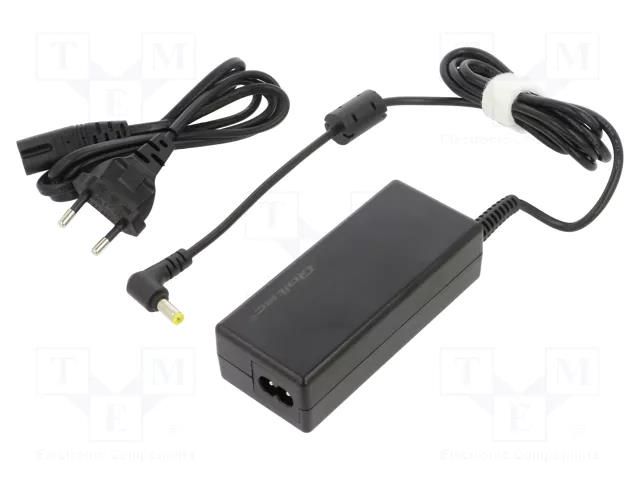 Power supply: switching; 19VDC; 2.1A; Out: 5,5/1,7; 40W; 220÷240VAC QOLTEC ZSI-52410