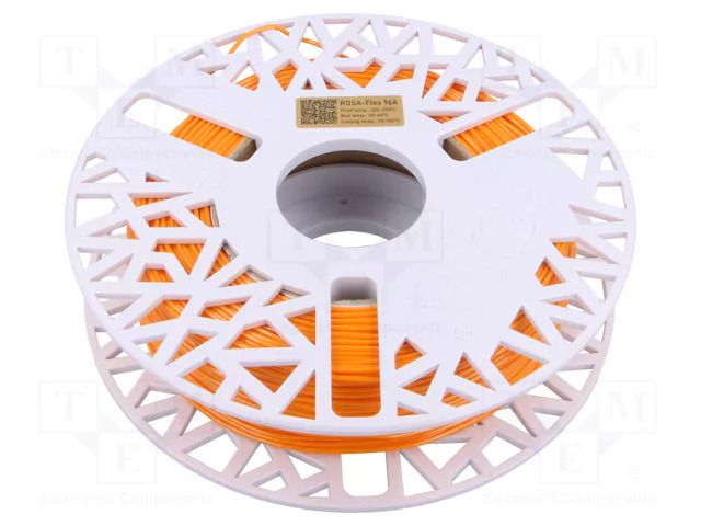 Filament: ROSA-FLEX 96A; 1.75mm; orange; 210÷250°C; 500g ROSA 3D ROSA-3294
