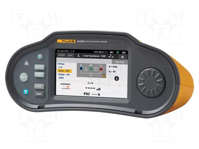 Meter: appliance meter; LCD; Earthing R range: 200Ω,2kΩ; VAC: 600V FLUKE FLK-1673FCSCHFTT