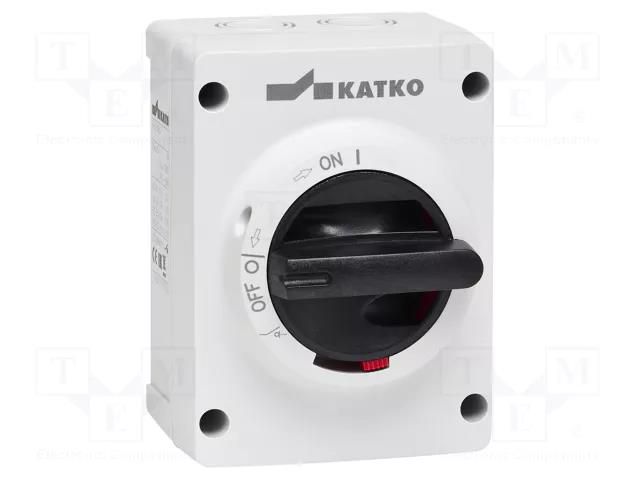 Switch-disconnector; Poles: 4; screw; 40A; IP66; KEM; Colour: grey KATKO KEM440M2