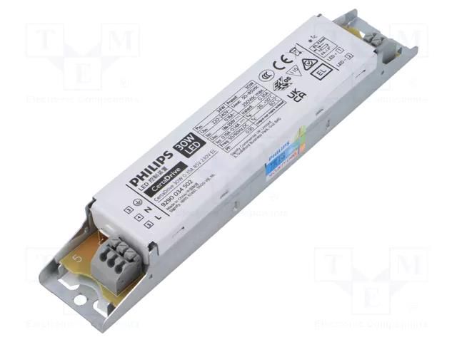 Power supply: switching; LED; 30W; 50÷85VDC; 350mA; 220÷240VAC PHILIPS 929003450280