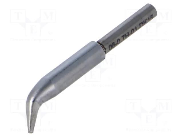 Tip; bent chisel; 0.7x0.4mm; for hot tweezers QUICK QUICK-TSS06-0.7H-0