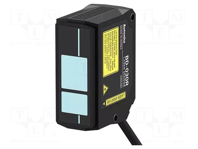 Sensor: laser; Range: 27.3mm; diffuse-reflective; IP rating: IP67 AUTONICS BD-030R