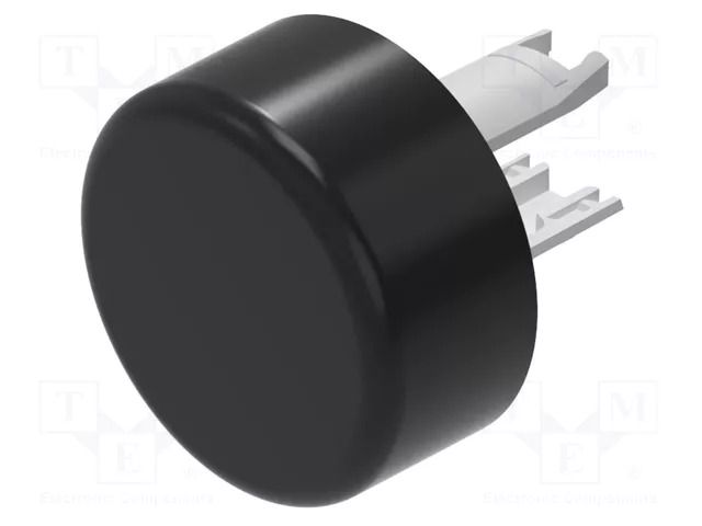 Actuator lens; 18; black; plastic; Ø13.8mm EAO 18-962.0