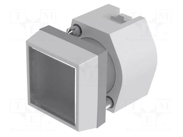 Switch: push-button; 22mm; Stabl.pos: 1; transparent; none; IP67 EAO 704.210.7