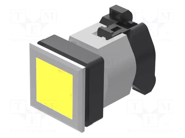 Switch: push-button; 30mm; Stabl.pos: 2; yellow; IP65; 04; Pos: 2 EAO 704.260.408