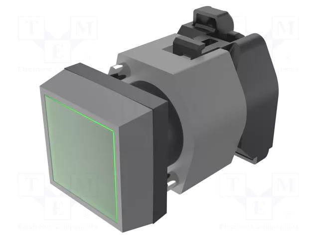 Control lamp; 22mm; OptoHiT; -40÷55°C; Ø22.3mm; IP65; green EAO 704.202.5