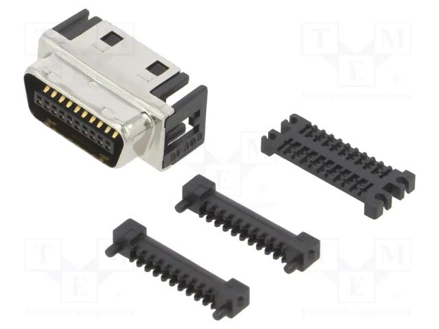 Connector: D-Sub; PIN: 20; plug; male; for ribbon cable; straight HIROSE DX30AM-20P