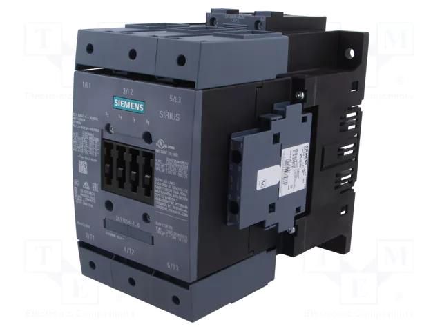 Contactor: 3-pole; NO x3; Auxiliary contacts: NC x2,NO x2; 230VAC SIEMENS 3RT1054-1AP36