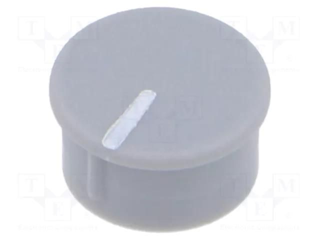 Cap; thermoplastic; push-in; Pointer: white; grey CLIFF K85-GRY-L