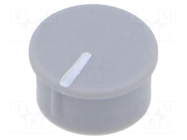 Cap; thermoplastic; push-in; Pointer: white; grey CLIFF K85-GRY-L
