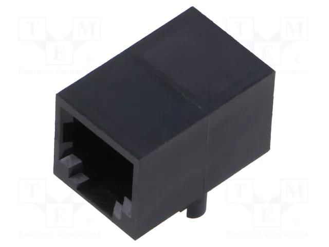 Connector: RJ12; socket; PIN: 6; 6p6c; on PCBs,PCB snap; THT ADAM TECH MTJ-66GX1