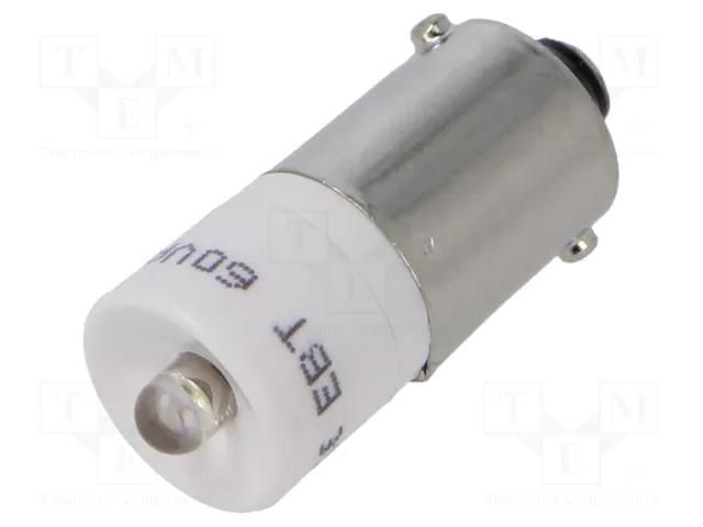 LED lamp; white; BA9S,T10; 60VDC; 60VAC; plastic; 3mm; -20÷60°C CML INNOVATIVE TECHNOLOGIES 1860275W3