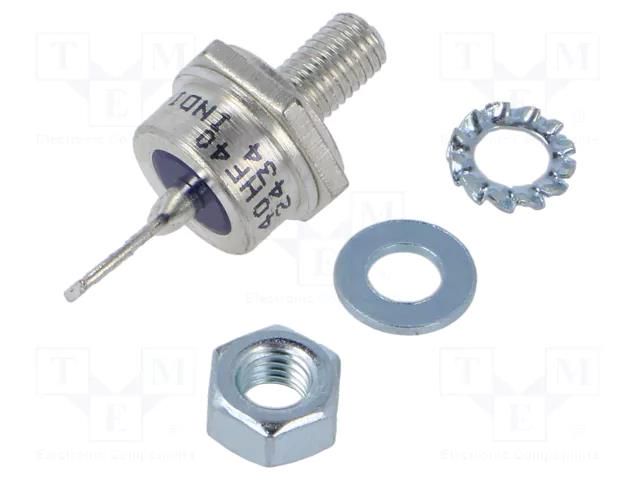 Diode: rectifying; 400V; 40A; cathode to stud; DO203AB,DO5; 1.3V VISHAY VS-40HF40