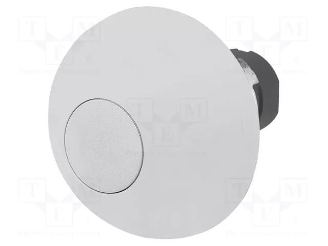 Switch: push-button; 22mm; Stabl.pos: 1; white; none; IP65; mushroom EAO 46-2531.1K80.000
