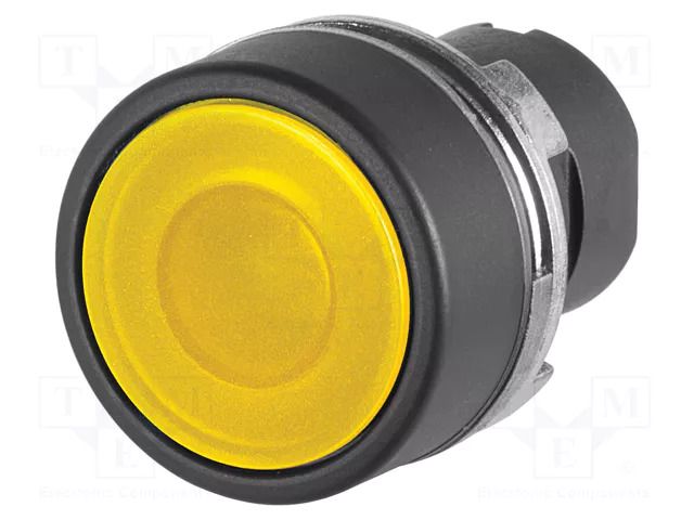 Switch: push-button; 22mm; Stabl.pos: 1; yellow; IP65; flat; 46 EAO 46-2231.11G0.000