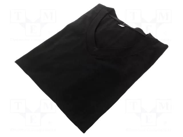 T-shirt; ESD; men's,XL; cotton,polyester,carbon fiber; black EUROSTAT GROUP ERS-513000130G