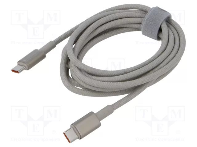 Cable; High Speed,USB 2.0; USB C plug,both sides; 1m; golden BASEUS P10319800G21-00