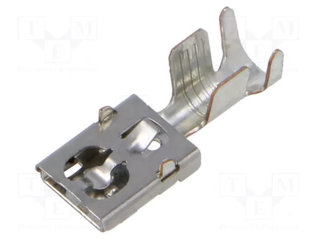 Contact; female; tinned; 4÷6mm2; bulk; crimped; straight; 6.3mm MTA 1108503
