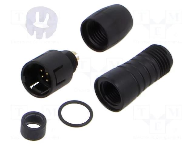 Connector: circular; 620; 60V; 1A; PIN: 8; plug; male; soldering; IP67 BINDER 99-9225-00-08