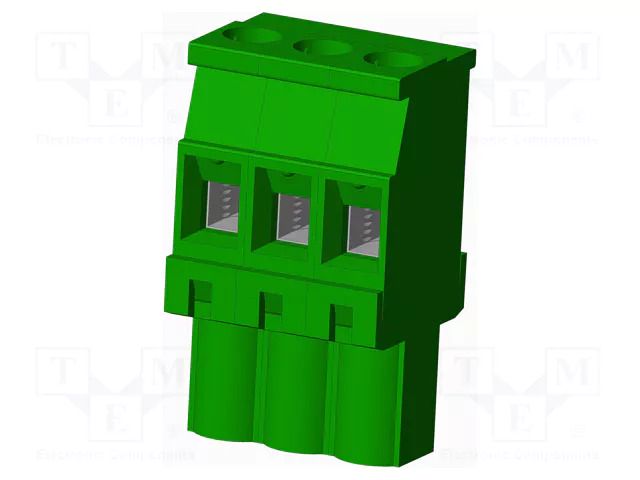 Connector: pluggable terminal block; plug; female; TS; 15A; 300V AMPHENOL ANYTEK TS03715B0000G