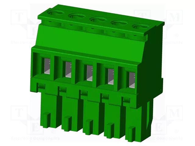 Connector: pluggable terminal block; plug; female; TS; 8A; 300V AMPHENOL ANYTEK TS05315A0000G
