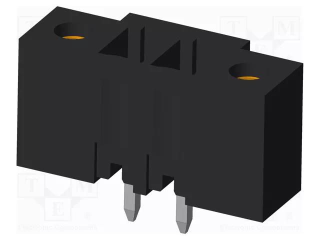 Connector: pluggable terminal block; socket; male; OQ; 10A; 300V AMPHENOL ANYTEK OQ023500D000G