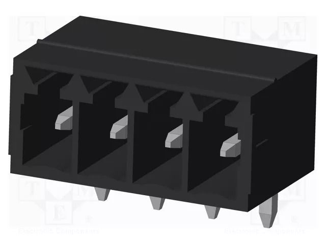 Connector: pluggable terminal block; socket; male; OQ; PIN: 4; THT AMPHENOL ANYTEK OQ0412010300G