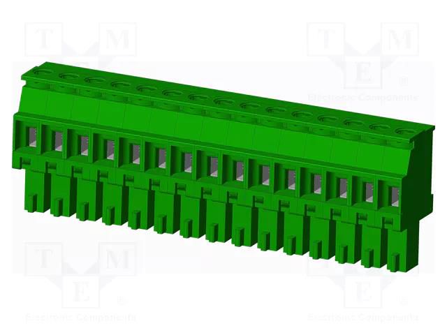 Connector: pluggable terminal block; plug; female; TS; 8A; 300V AMPHENOL ANYTEK TS15315A0000G
