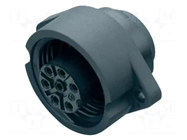 Connector: circular; 250V; 10A; PIN: 7; socket; female; crimped; IP67 BINDER 09-0204-00-07
