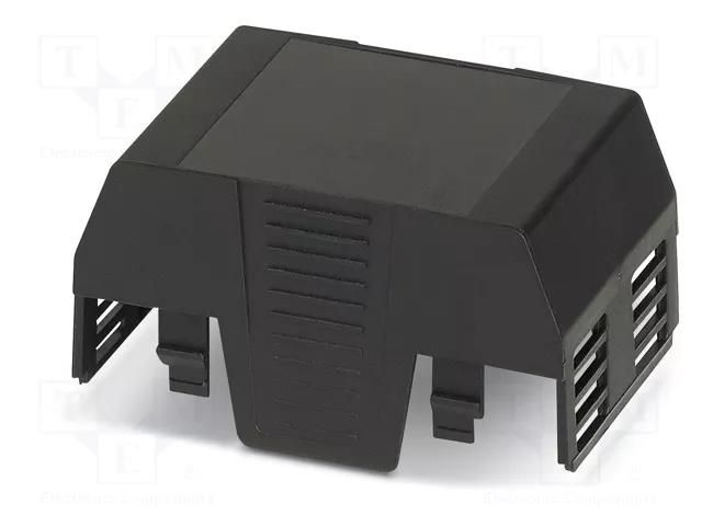 Cover; for enclosures; UL94HB; EH 45 FLAT; ABS; black; 45mm PHOENIX CONTACT PH-2201766