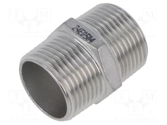 Nipple; threaded,straight; max.10bar; 36.5mm PNEUMAT 2000-3/4-ES