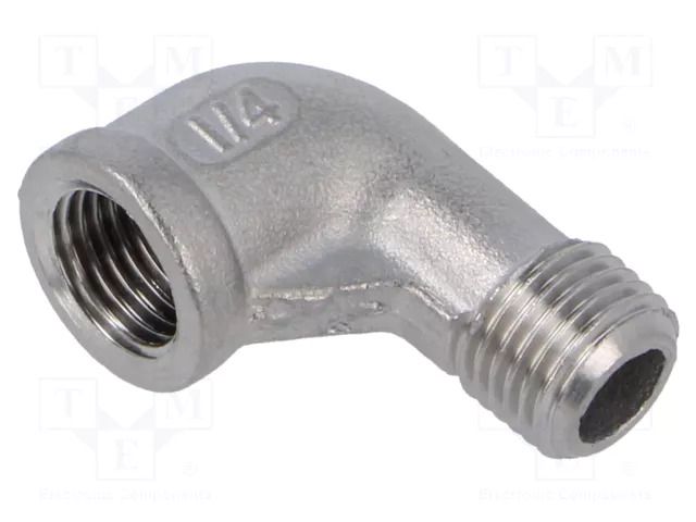 Threaded fitting; angled 90°; max.10bar PNEUMAT 5020-1/4-ES