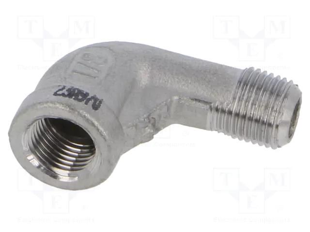 Threaded fitting; angled 90°; max.10bar PNEUMAT 5020-1/8-ES