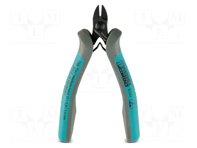 Pliers; side,cutting; ESD; phosphate head,return spring; 110mm PHOENIX CONTACT PH-1212804