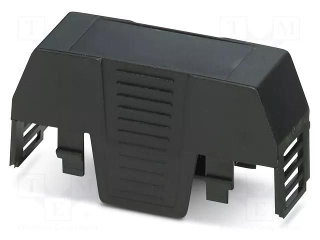 Cover; for enclosures; UL94HB; EH 22,5 FLAT; ABS; black; 22.5mm PHOENIX CONTACT PH-2201765